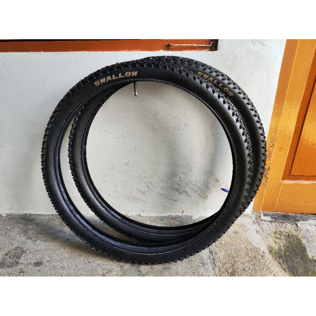 Ban swallow delitire 27,5x2.25 sepasang bonus ban dalam kenda