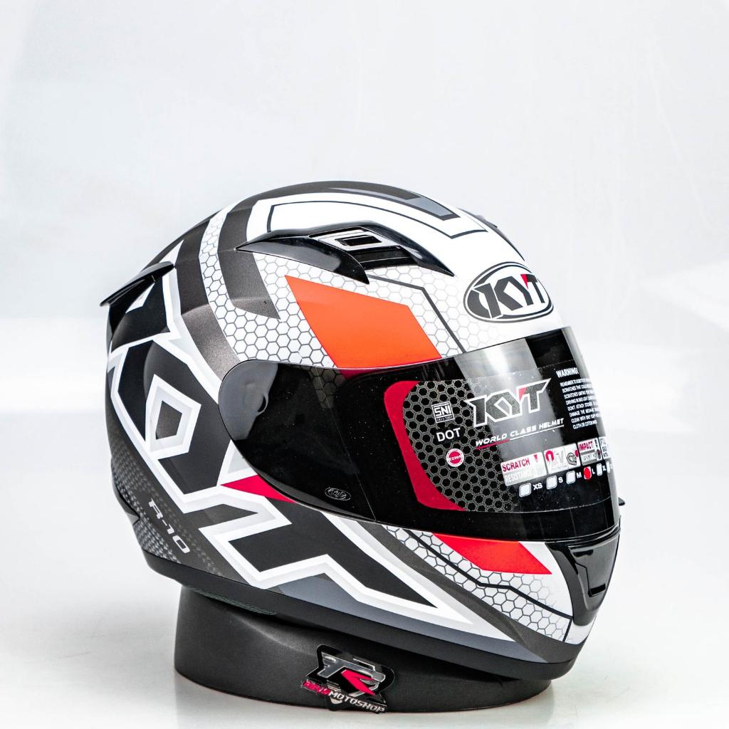 KYT R10 #5 RED HELM FULL FACE