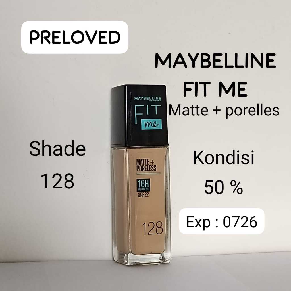 PRELOVED Maybelline Fit Me Matte Foundation - 128