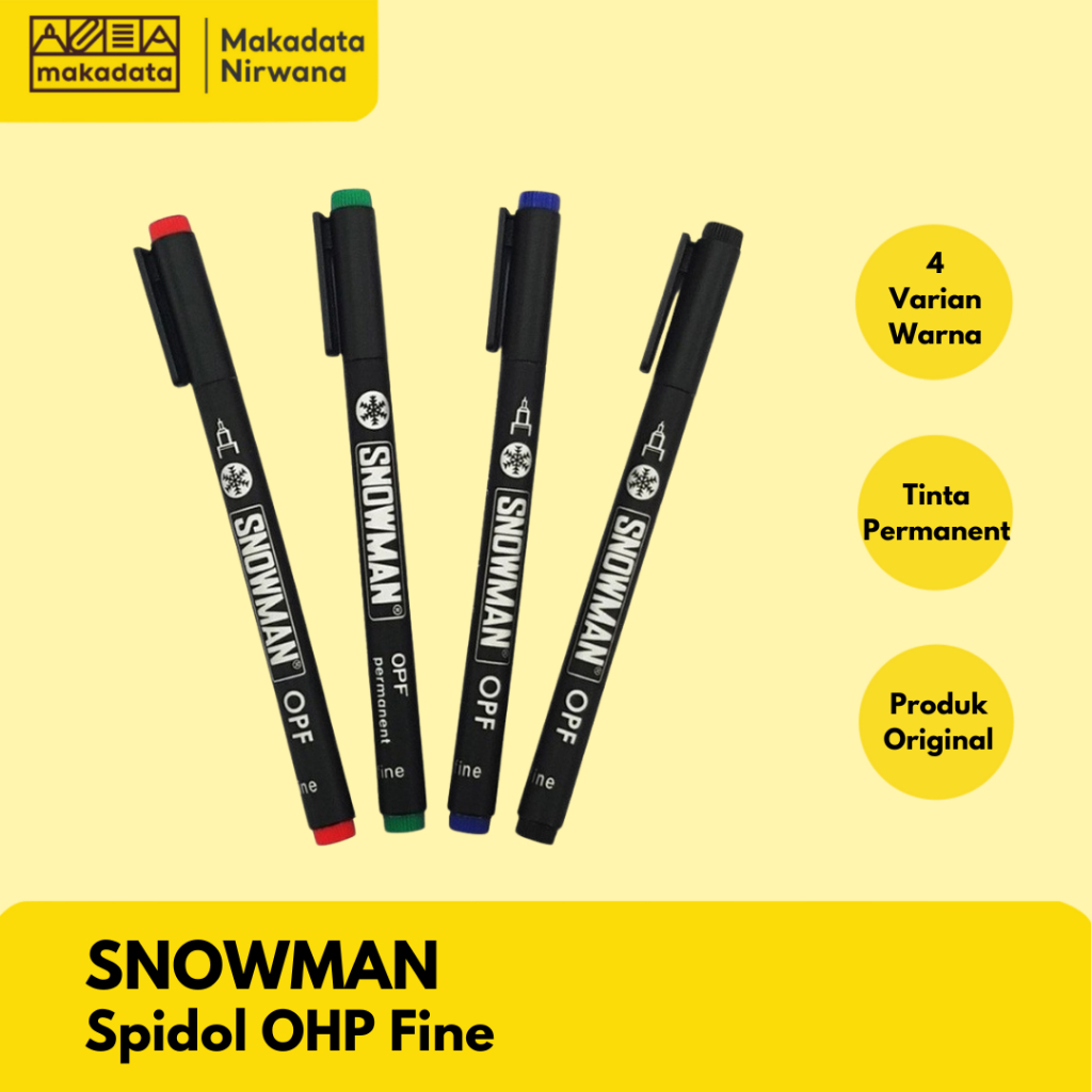 SNOWMAN SPIDOL PERMANENT OHP F (1 PCS)