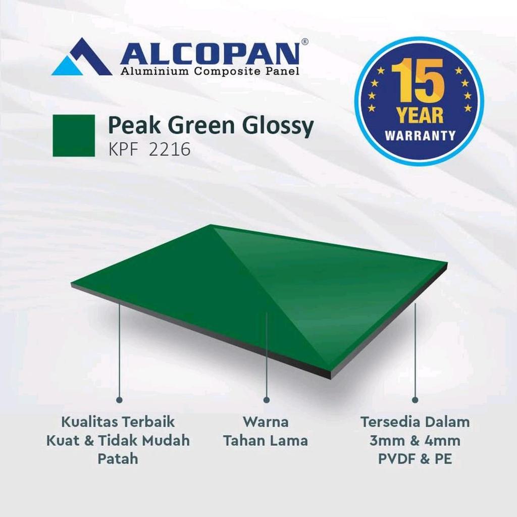 ACP Alcopan 4mm PV - Peak Green Glossy