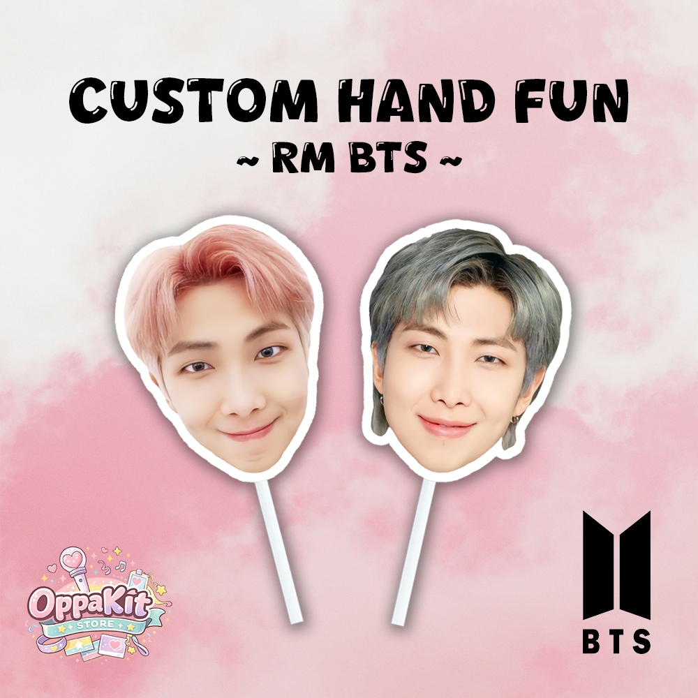 Custom Kipas Muka Fan Face Hand Fun Kipas Wajah Kpop - Namjoon (RM) BTS