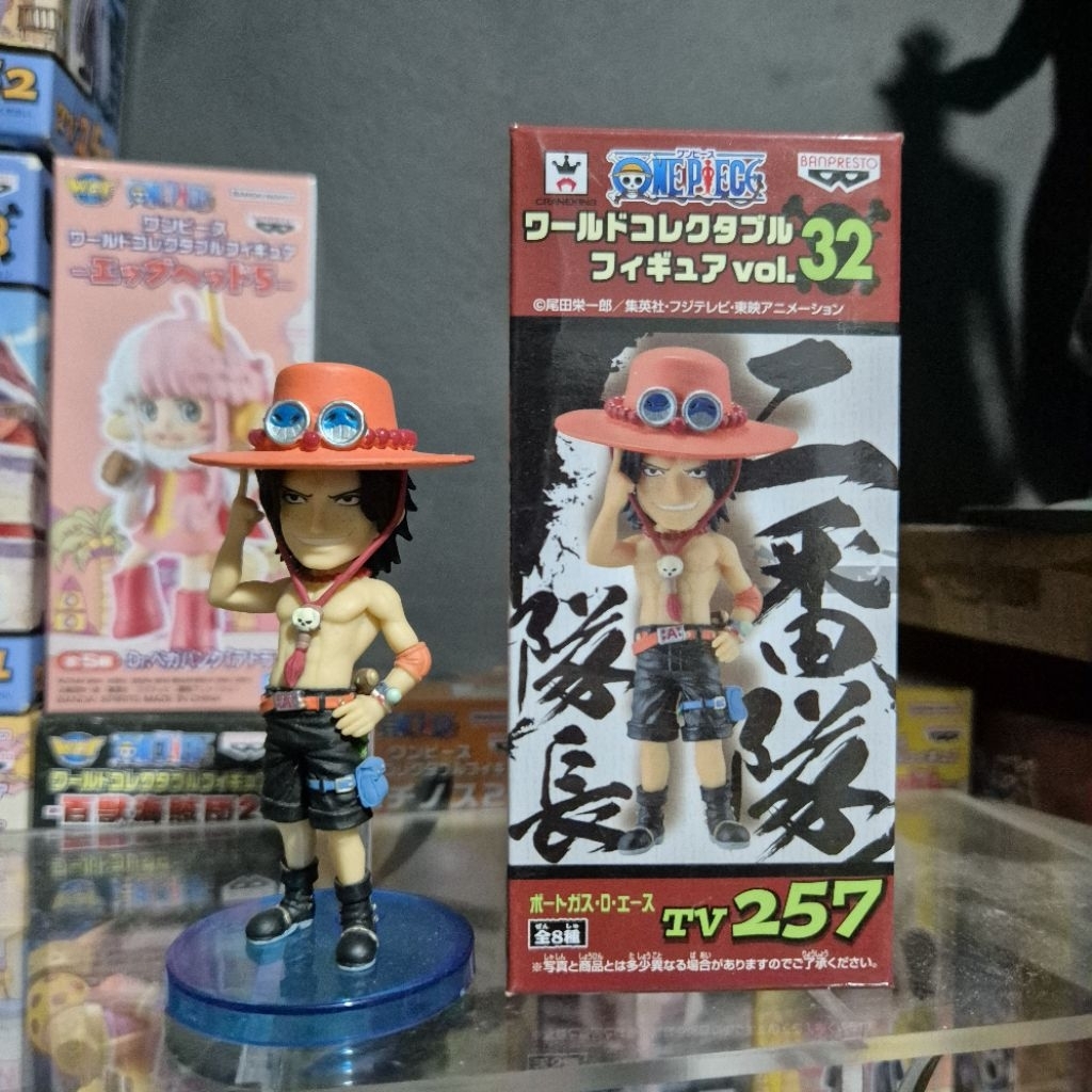wcf ace set shirohige pirates - one piece figure