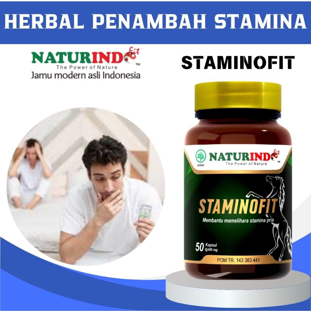 STAMINOFIT OBAT STAMINA PRIA WANITA STAMINA TUBUH DAYA TAHAN TUBUH DEWASA HERBAL NATURINDO