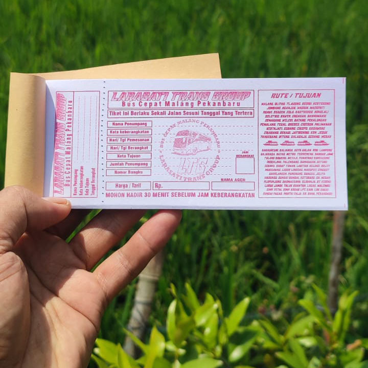 CETAK KARCIS BUS KARCIS TRAVEL