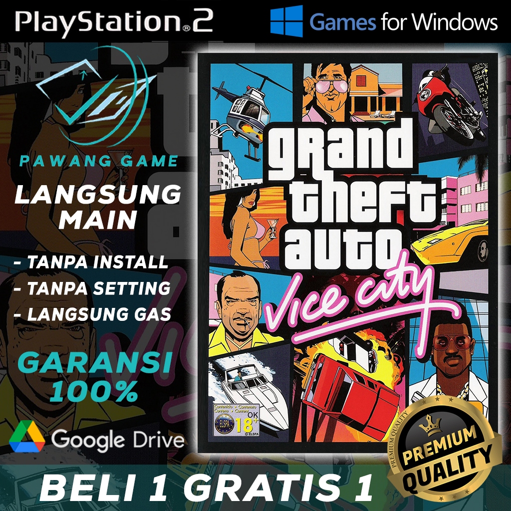 GTA Vice City | Langsung Main Tanpa Install & Tanpa Setting | PC GAME | GAME PS2