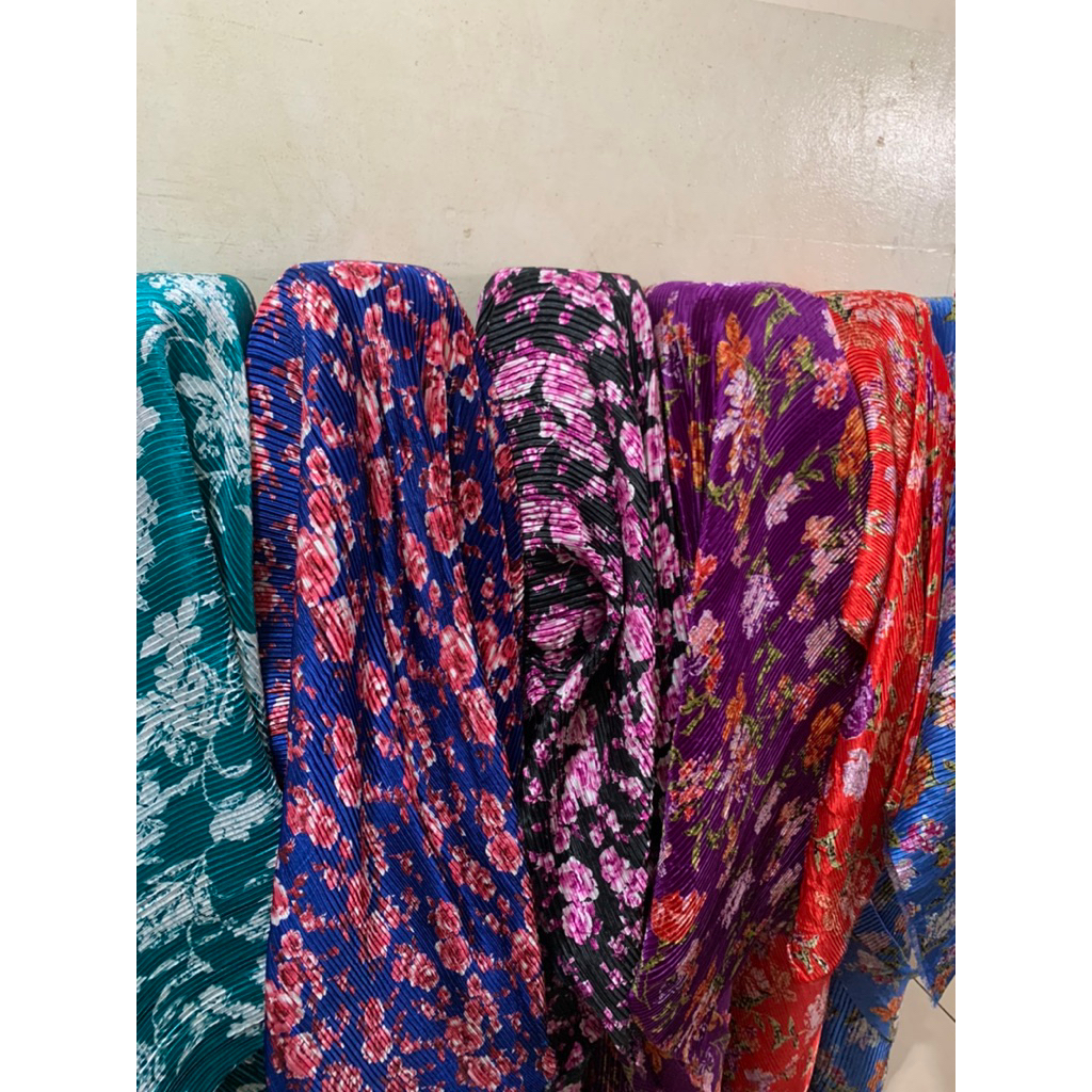 Bahan Plisket motif MouseCrab/Kain plisket mousecrab motif meteran