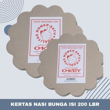 Kertas Nasi Bunga Okeyy isi 200's