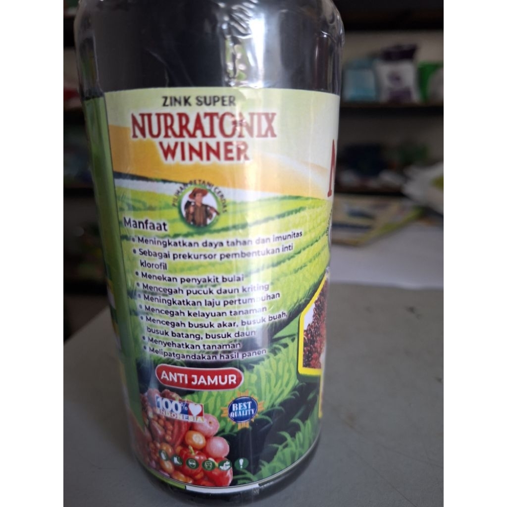Pupuk Cair ZINK Znso4 Super Nuratonik Winner untuk penyakit asem asem pada Tanaman 500ml