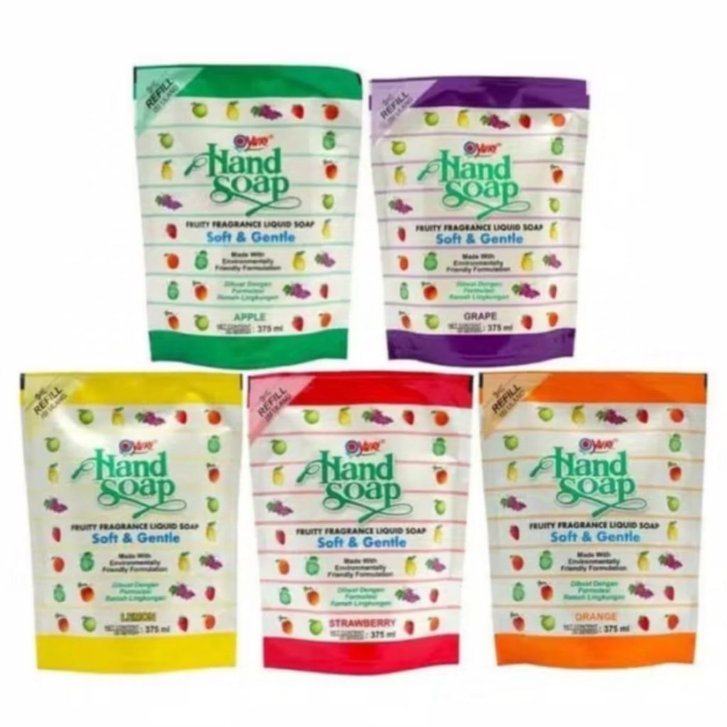 Sabun Cuci Tangan / Hand Wash Yuri Soft & Gentle 375 ml Refill