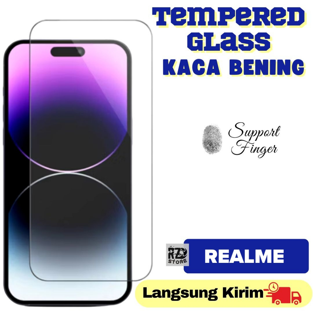 TG KACA BENING Tempered glass REALME 1 2 3 5 5i 5s 5 6 6i 7 7i 8 8I 9 9I 10 11 13 PRO GT NEO X XT X2