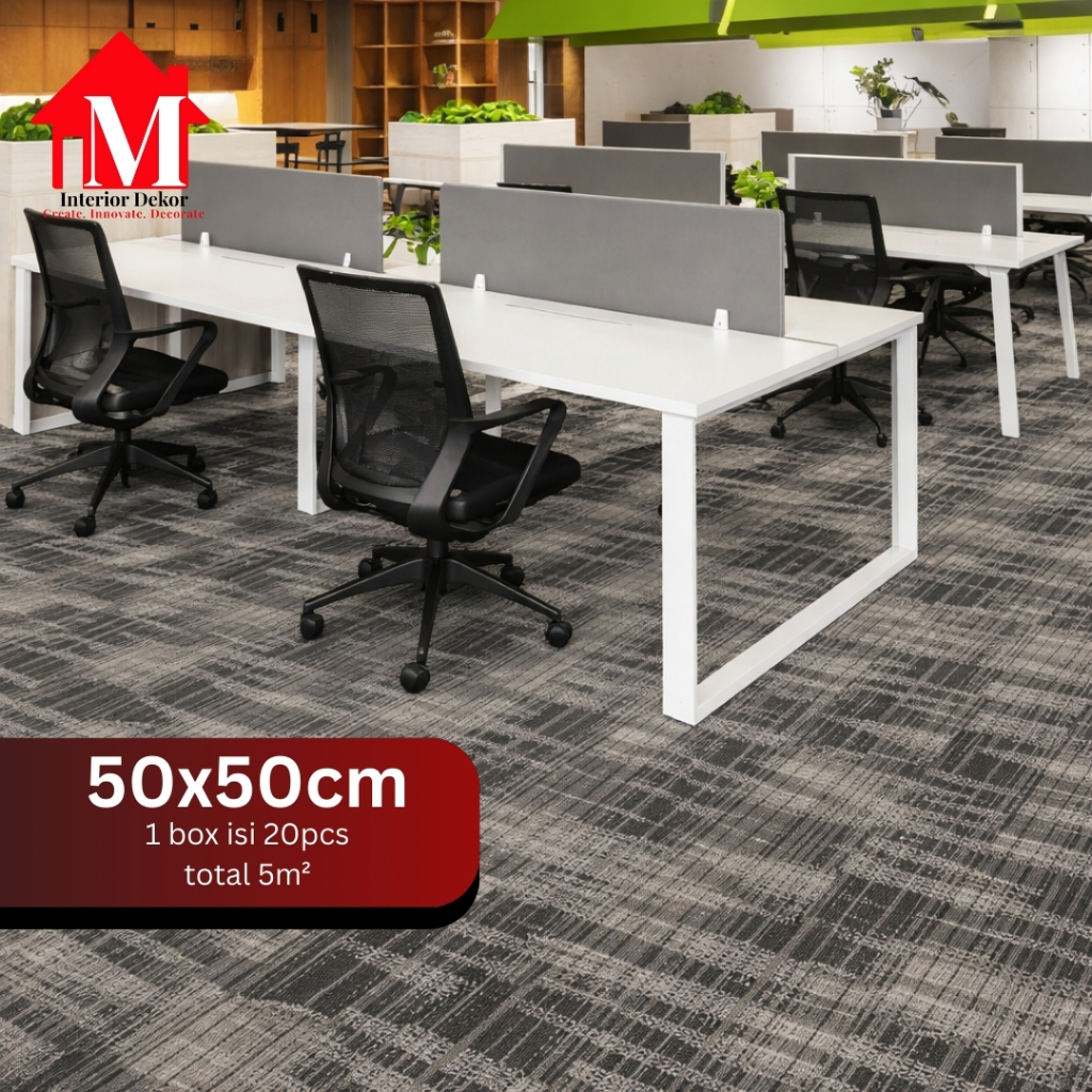 MDEKOR - Karpet Tile Cove | Karpet Kantor Isi 20 Pcs Per Box | Harga Adalah Per Box