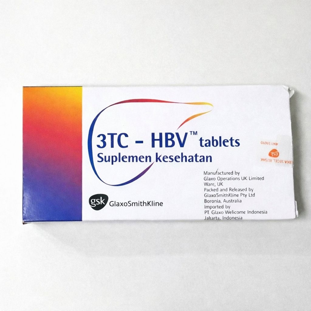 3tc hbv suplemen kesehatan HIV 100 mg strip 14 tablet