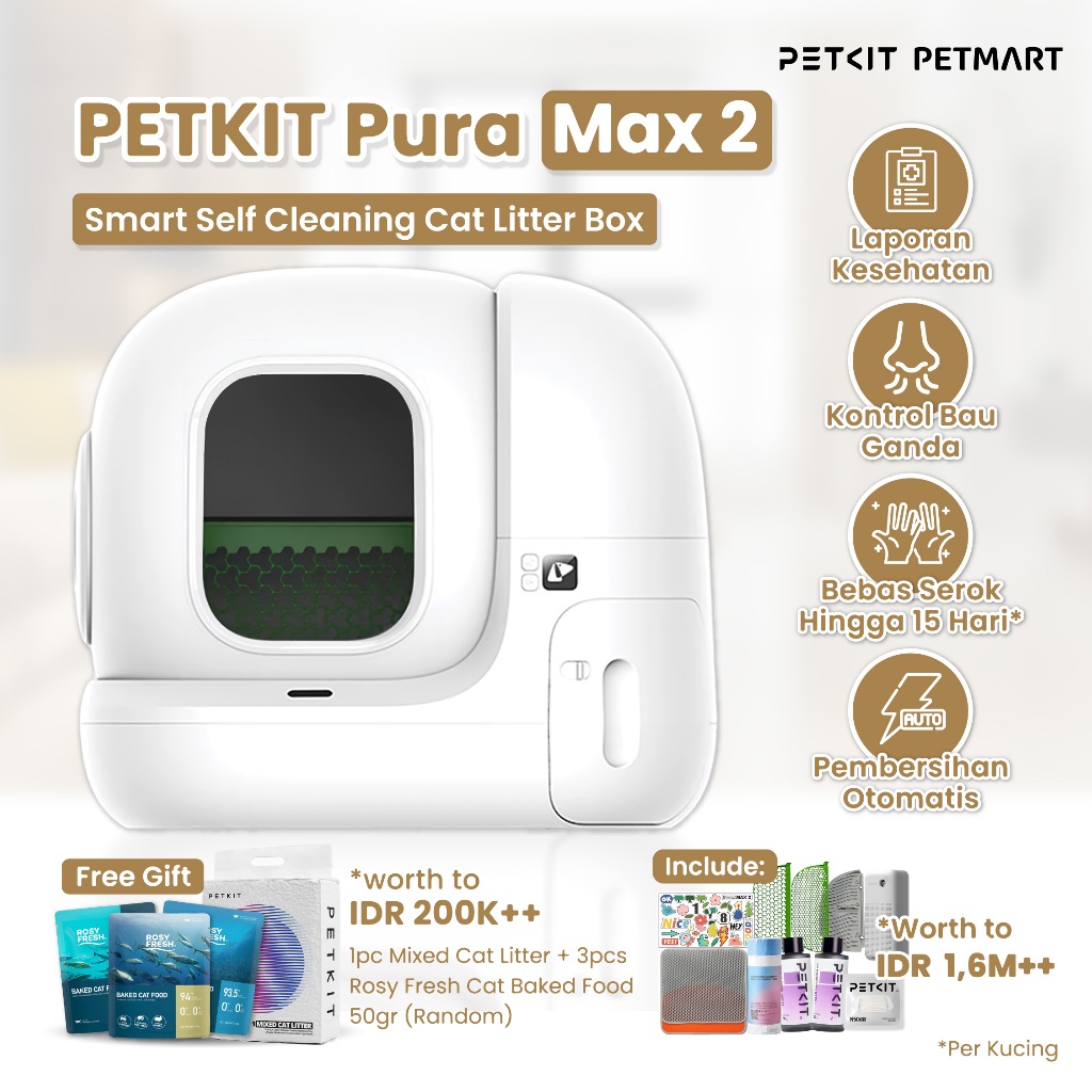 PETKIT Pura Max 2 Smart Self Cleaning Cat Litter Box