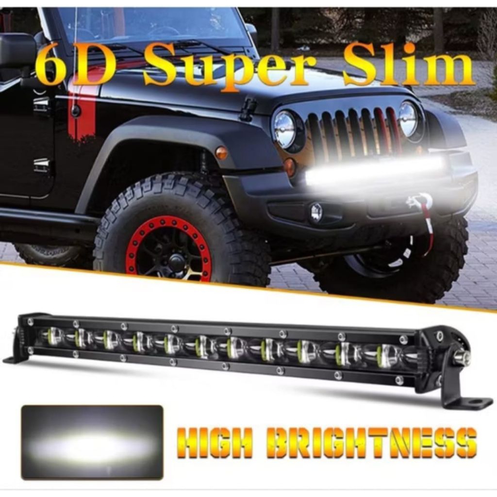 Lampu Tembak Sorot LED Light Bar Slim Aeslux Premium LED Offroad 4x4 cocok buat lampu kabut kerja Ta