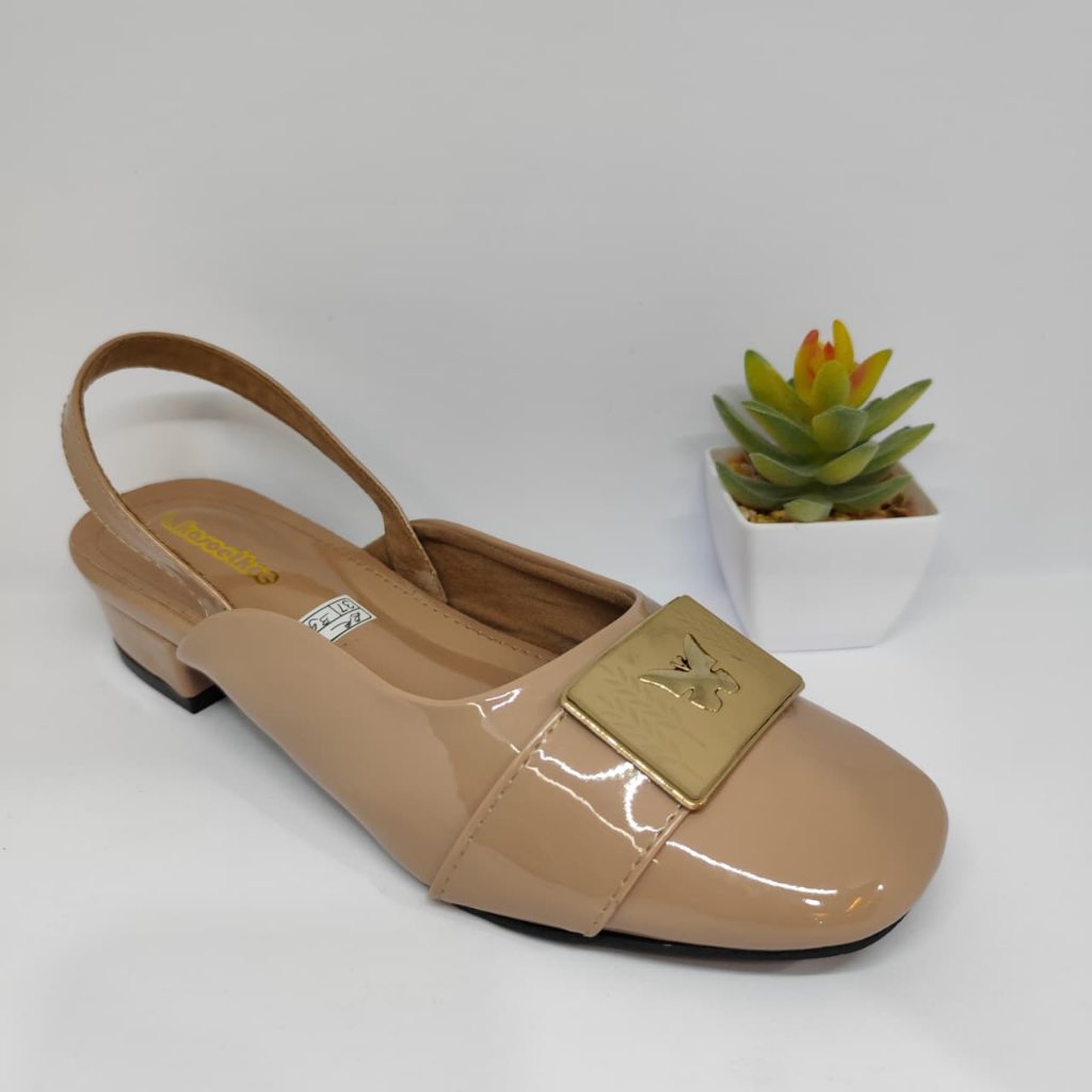 NewYordan Sepatu Wanita Kasoetkoe BR 39 Moca | Slingback Heels | Elegant & Casual