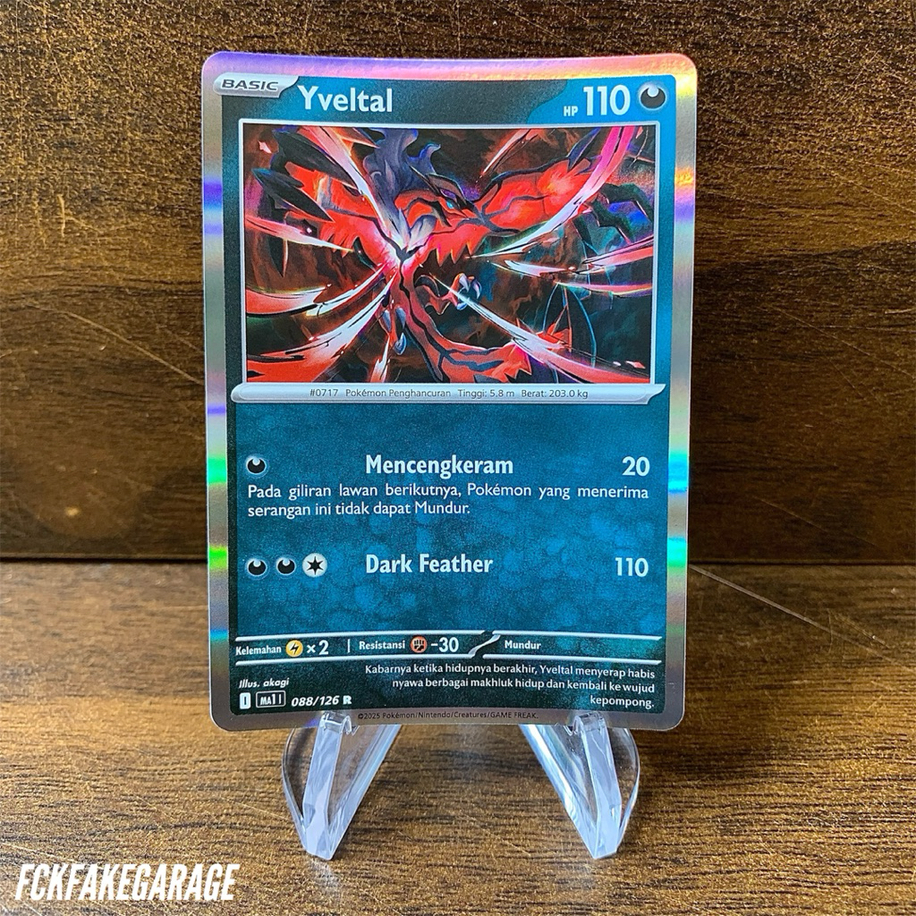 Pokemon TCG Indonesia - Yveltal R (MA1 088/126) ~ Evolusi Mega