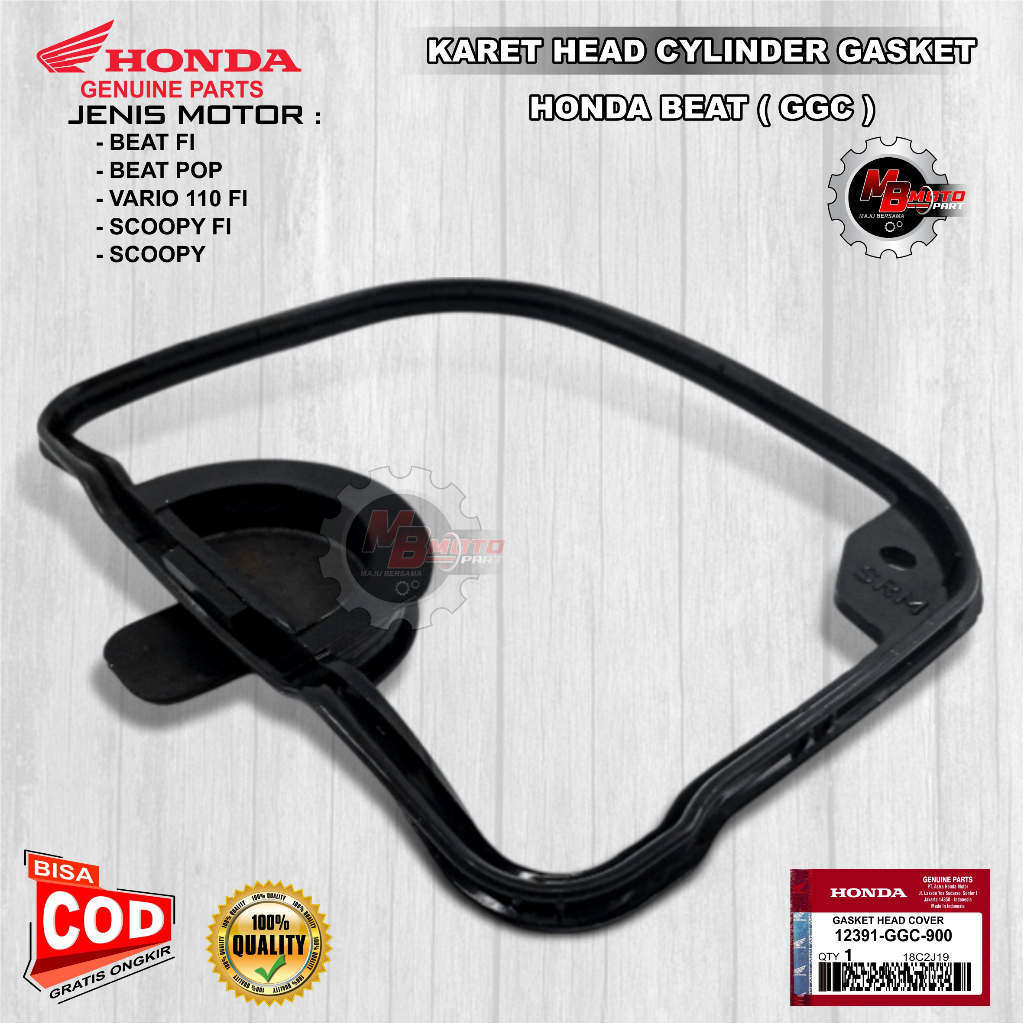 KARET HEAD/SEAL ORING GASKET/CYLINDER HEAD BEAT FI SCOOPY FI SPACY FI (GGC) Kualitas original