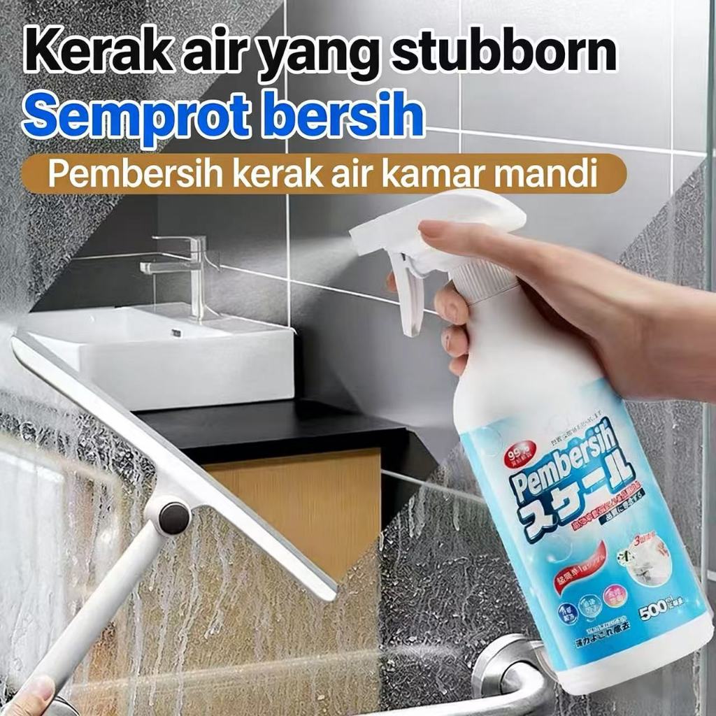 Pembersih Kerak Air Kamar Mandi Multiguna | Pembersih Kaca Anti Noda Keras | Menghilangkan Kerak Air