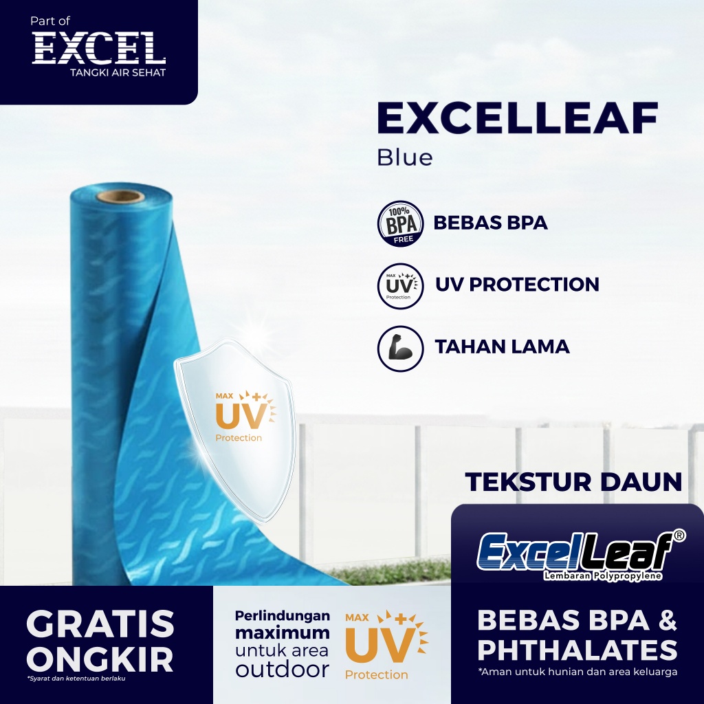 Fiber Pagar Rumah Grahaexcel type EXCELLEAF - Penutup Pagar Fiber Roll PP | Dengan UV PROTECTION - B