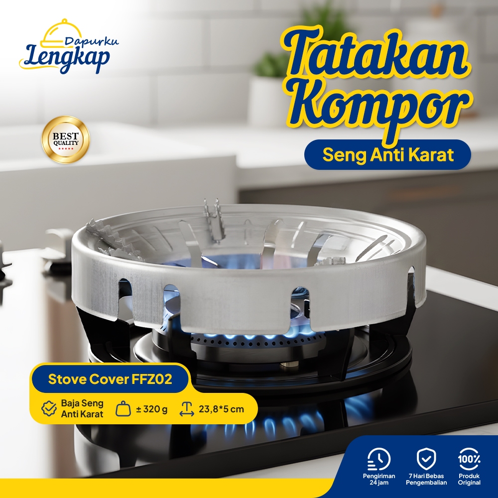 Dapurku Lengkap - Alas Kompor Bahan Alumunium Nampan Dudukan Kompor Gas Serbaguna Cover Alas Kompor