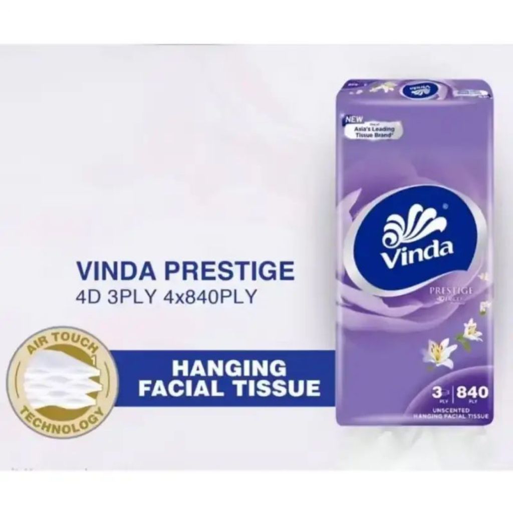 VINDA FACIAL TISSUE PRESTIGE 840PLY