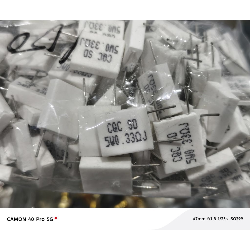 Resistor 5Wat Nobel 0,33 ohm
