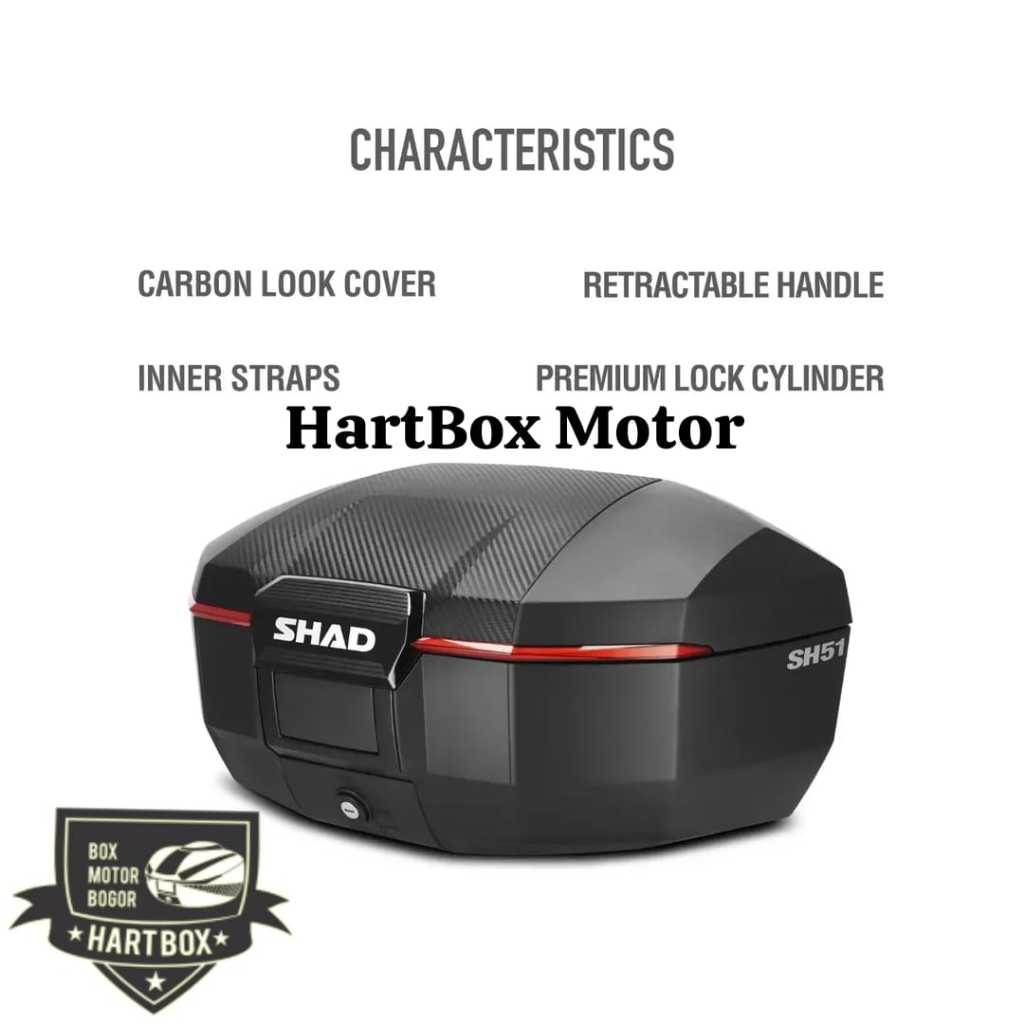 Box Motor Shad SH51 BOX MOTOR PREMIUM SHAD 51 BOX MOTOR UNTUK NMAX PCX ADV