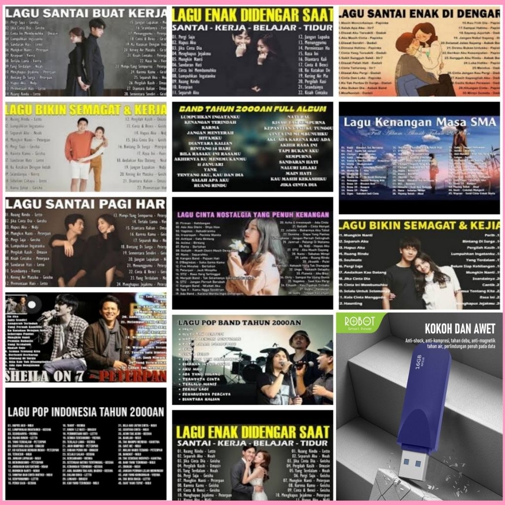 USB MOBIL MP3 LAGU POP 2000AN TERPOPULER - USB MOBIL MP3 PLAYER - USB MOBIL UNTUK MUSIK - USB MOBIL 