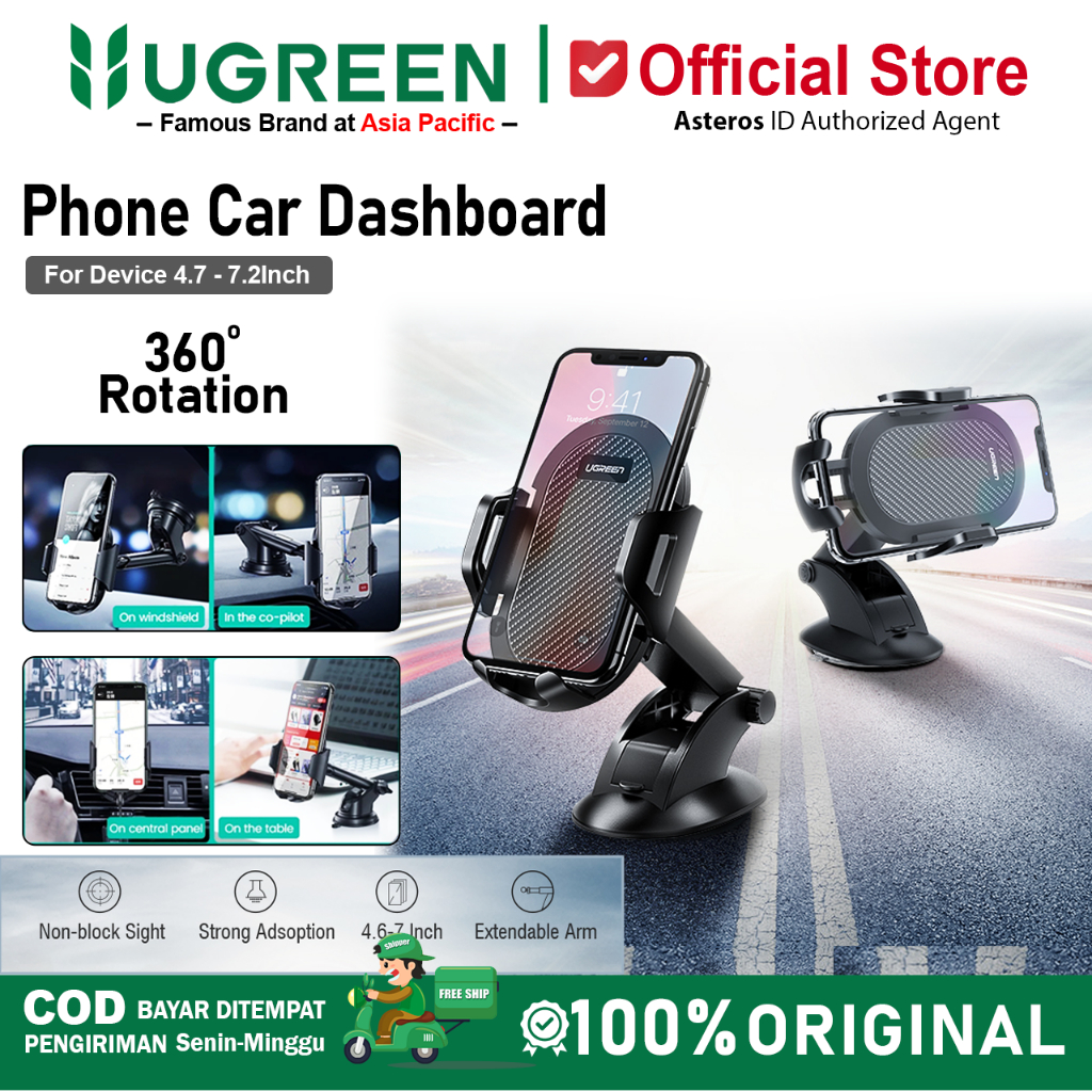 UGREEN Car Phone Stand Holder Mobil Dudukan Hp Di Dashboard Mobil Universal 60196