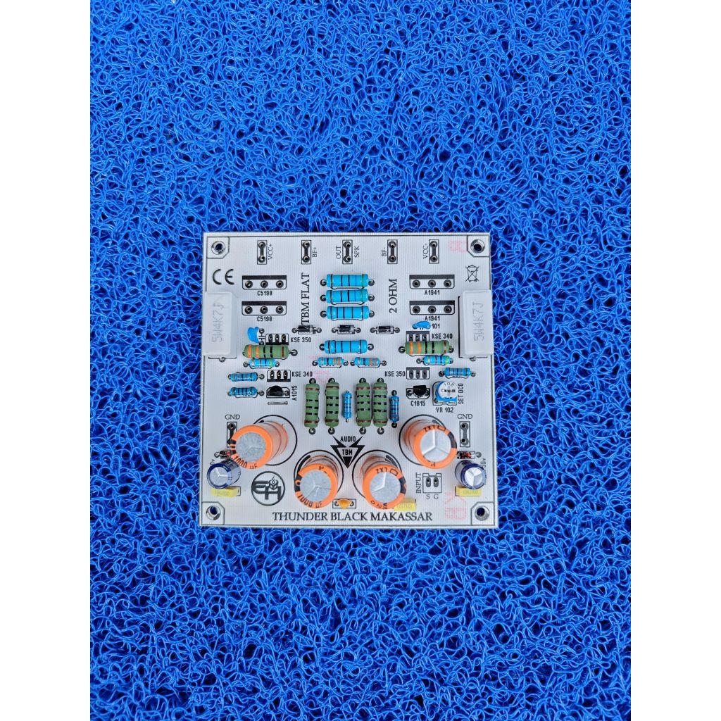 PCB POWER TBM 2 OHM FLAT PLES KOMPONEN TANPA TR DRIVER