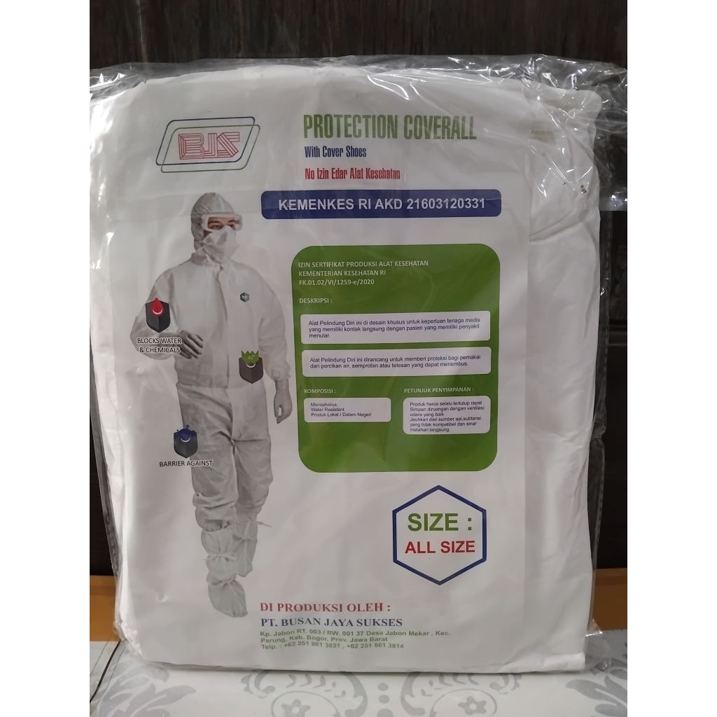 Jas hujan APD Hazmat