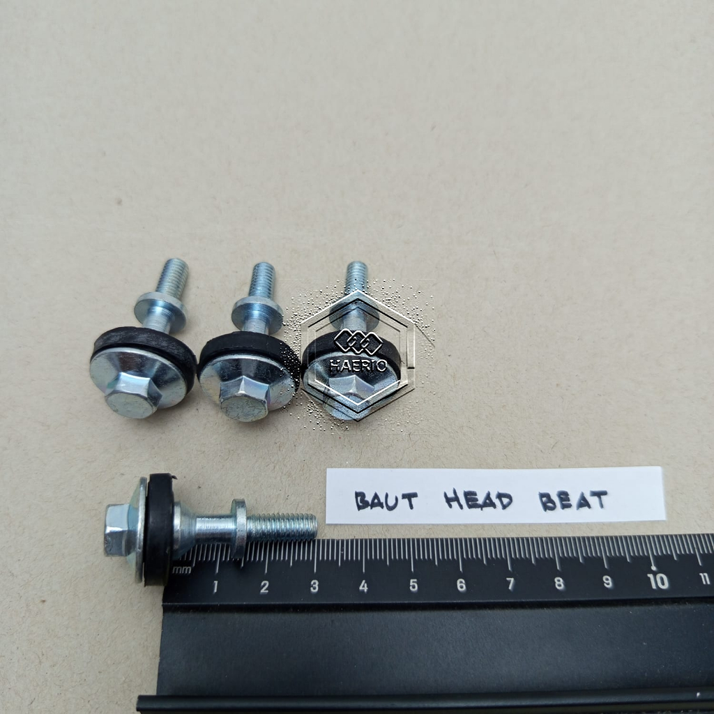 BAUT BAUD BEAT HEAD HONDA VARIO SCOOPY SPACY BLADE CBR SILINDER CYLINDER KEPALA KUNCI 10 ULIR DRAT 1