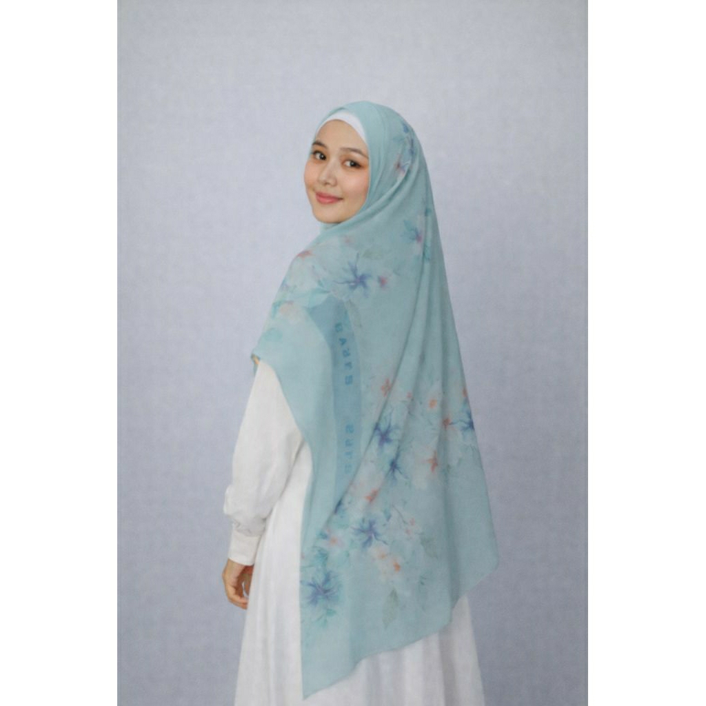 Sayra - Hijab Instan Khimar Printing Bunga