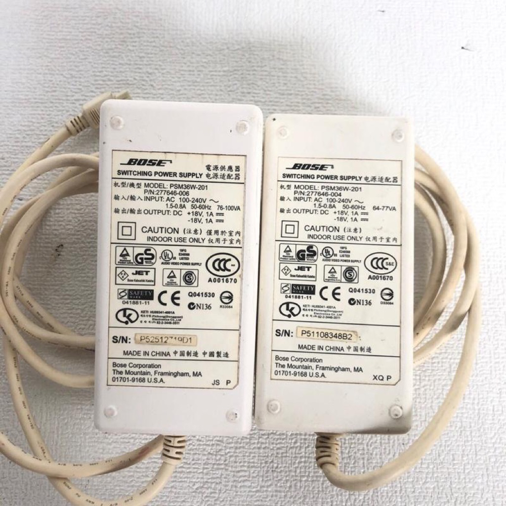 Bose sounddock 1 original power supply 18v 1a 4pin