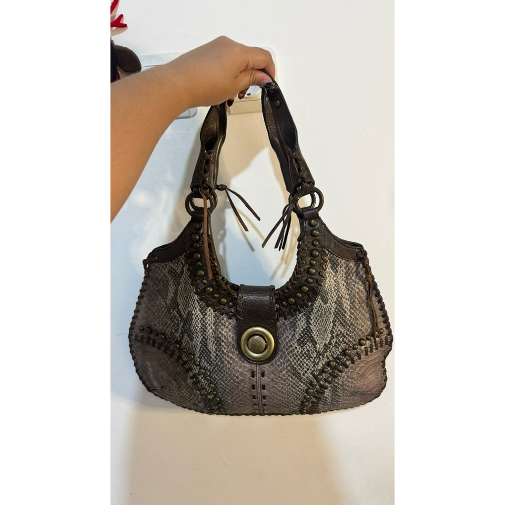 Preloved Tas Vintage Motif Ular