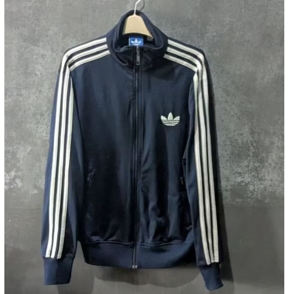 Tracktop adidas Firebird  Navy and White