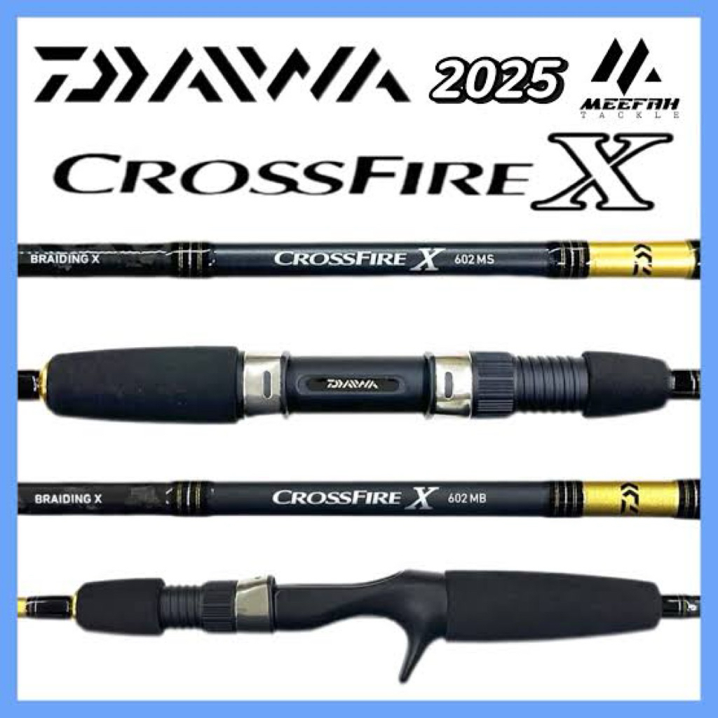 Joran Daiwa Crossfire X/R Baitcasting 662MHB, 602Mb, 562MB, 602MHB, 662MHB, 531MB