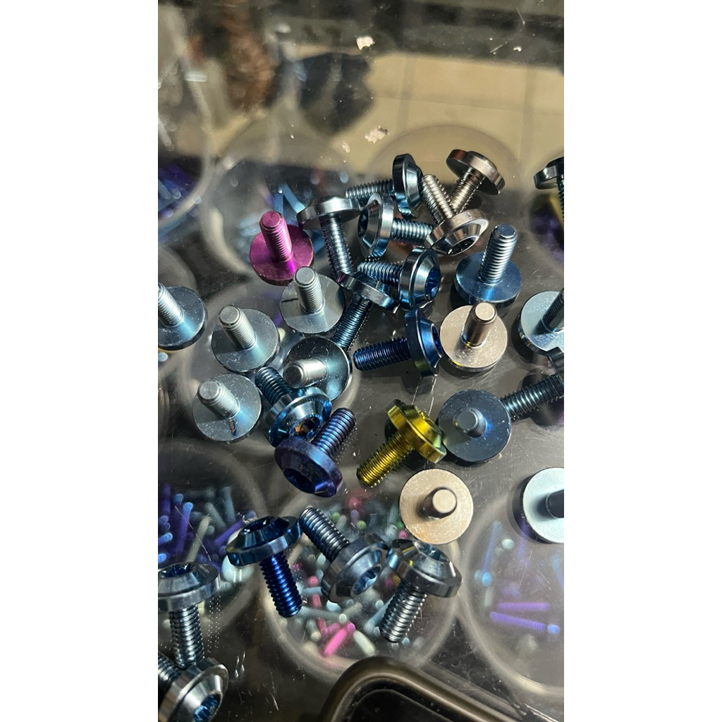 baut tameng mio sporty mio smile titanium big head