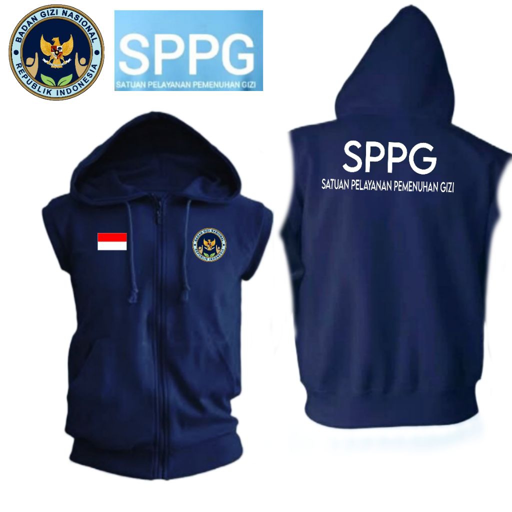 JAKETT ROMPI MBG SWEATER HOODIE ROMPI SPPG TERBARU