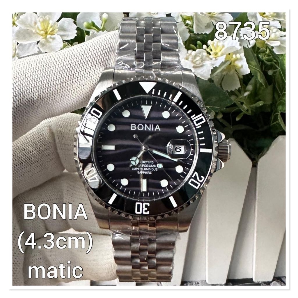 Jam Tangan Pria Bonia Automatic Stainless Steel