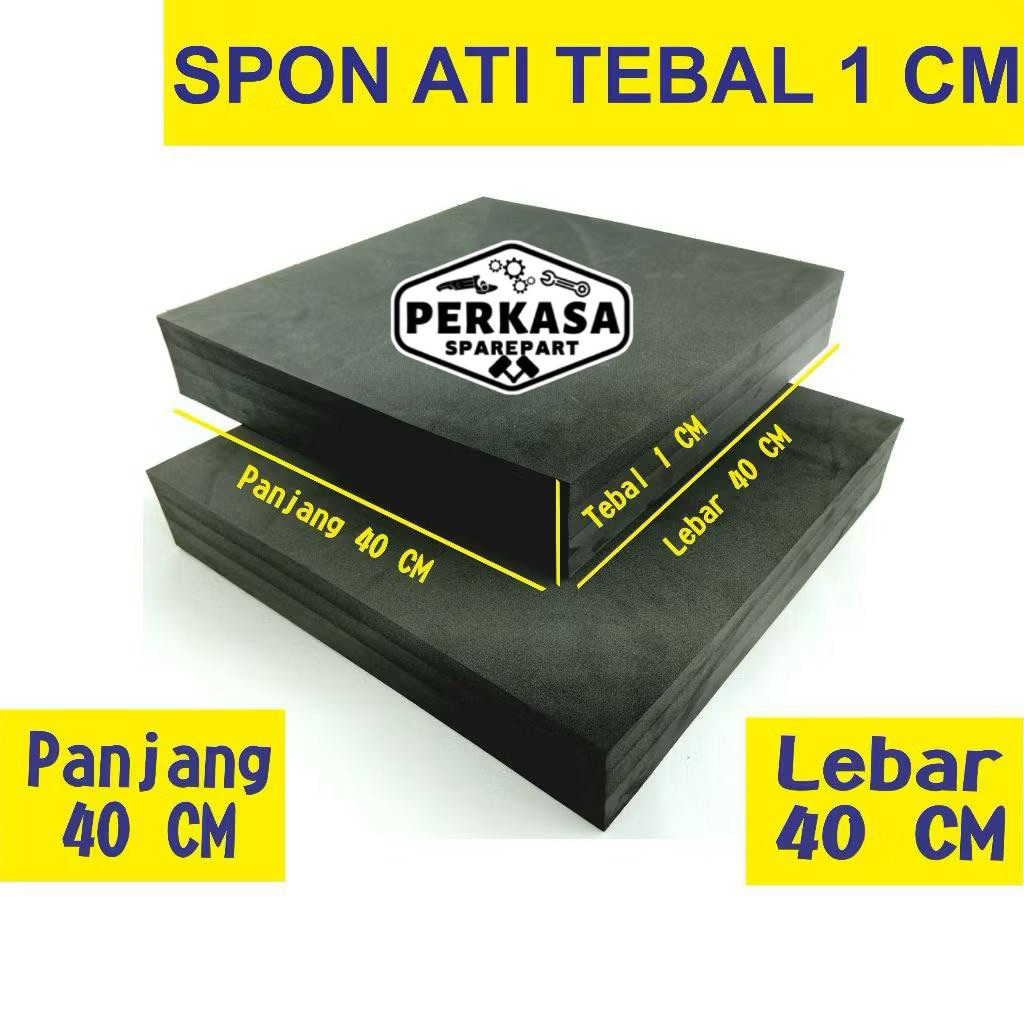 SPON ATI / BUSA ATI / SPON EVA TEBAL 1 CM WARNA HITAM UKURAN 40 CM X 40 CM