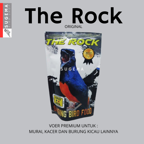 ORIQ JAYA Pakan Burung The Rock High Protein Vitamin Serat 250gr Murai Kacer