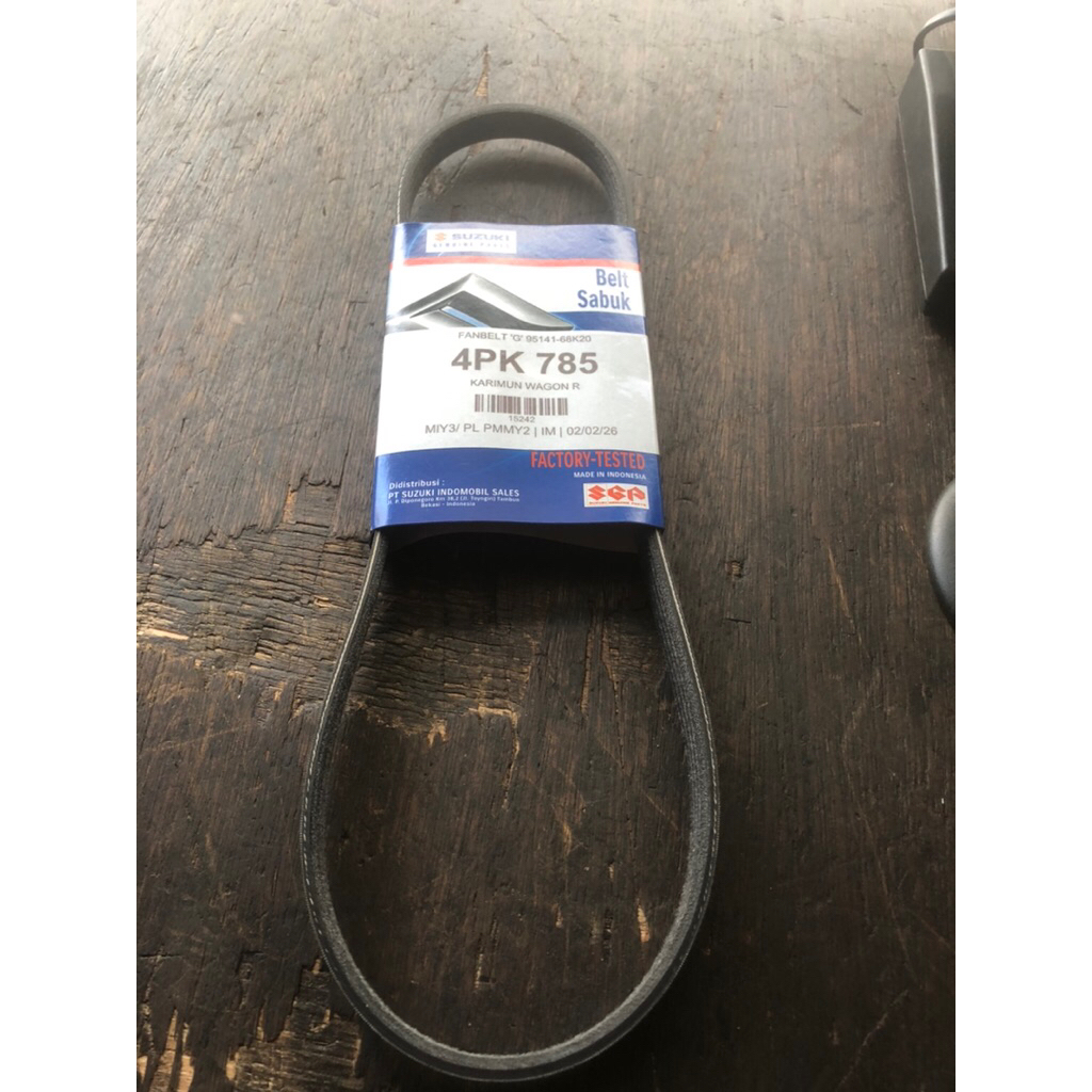 FAN VAN BELT SABUK KIPAS SUZUKI 4PK-785 4PK785 4PK 785 ORIGINAL SUZUKI