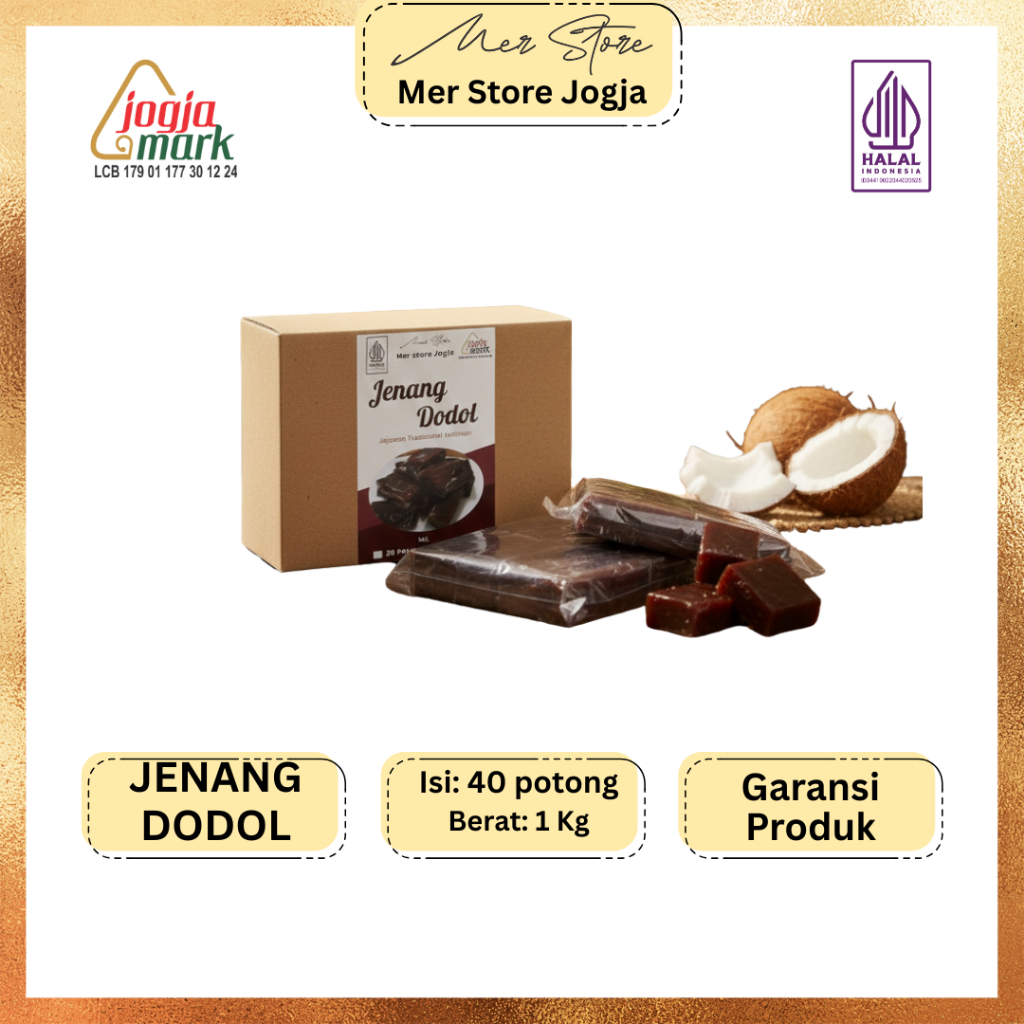 Jenang dodol 1kg / merstore/ oleholehjogja