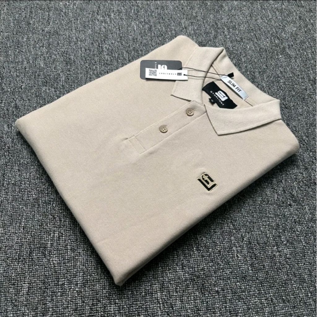 Baju Polo Shirt Original Starlight Model Bordir Simpel Terbaru Kaos Kerah Distro Pria Dewasa Brand L
