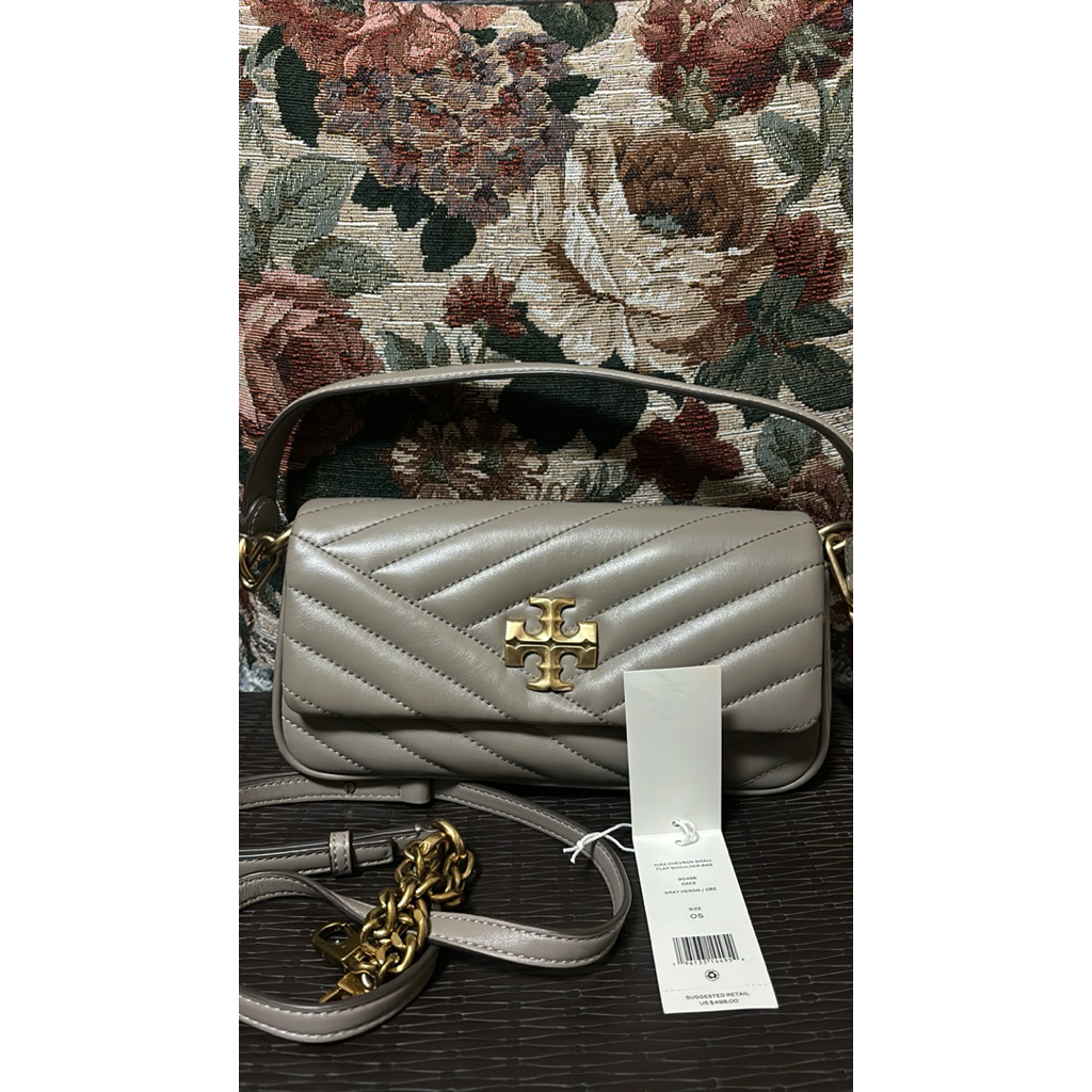 TB Kira Chevron Small Like new Original 1000%