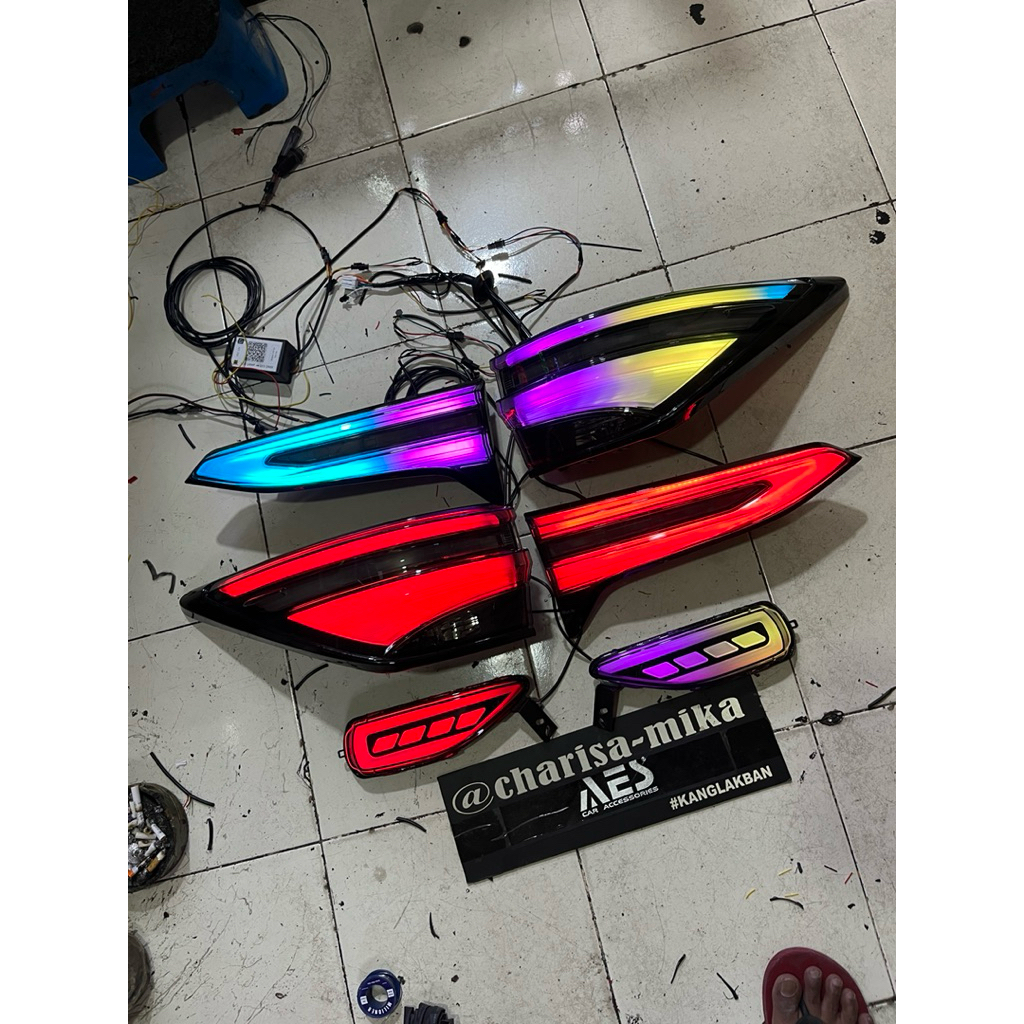 stoplamp rgb fortuner vrz gr legender lampu fortuner