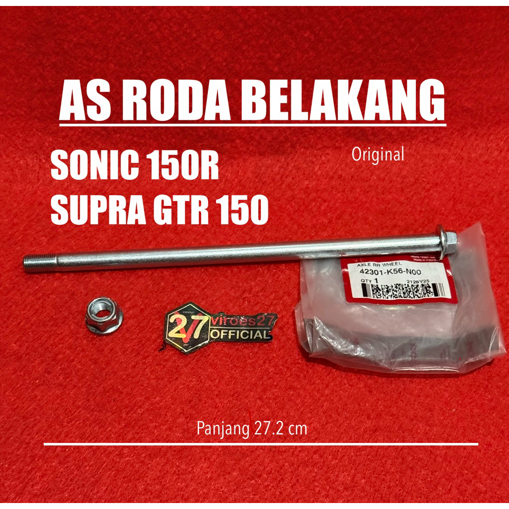 AS RODA BELAKANG SONIC 150r / SUPRA GTR ORIGINAL