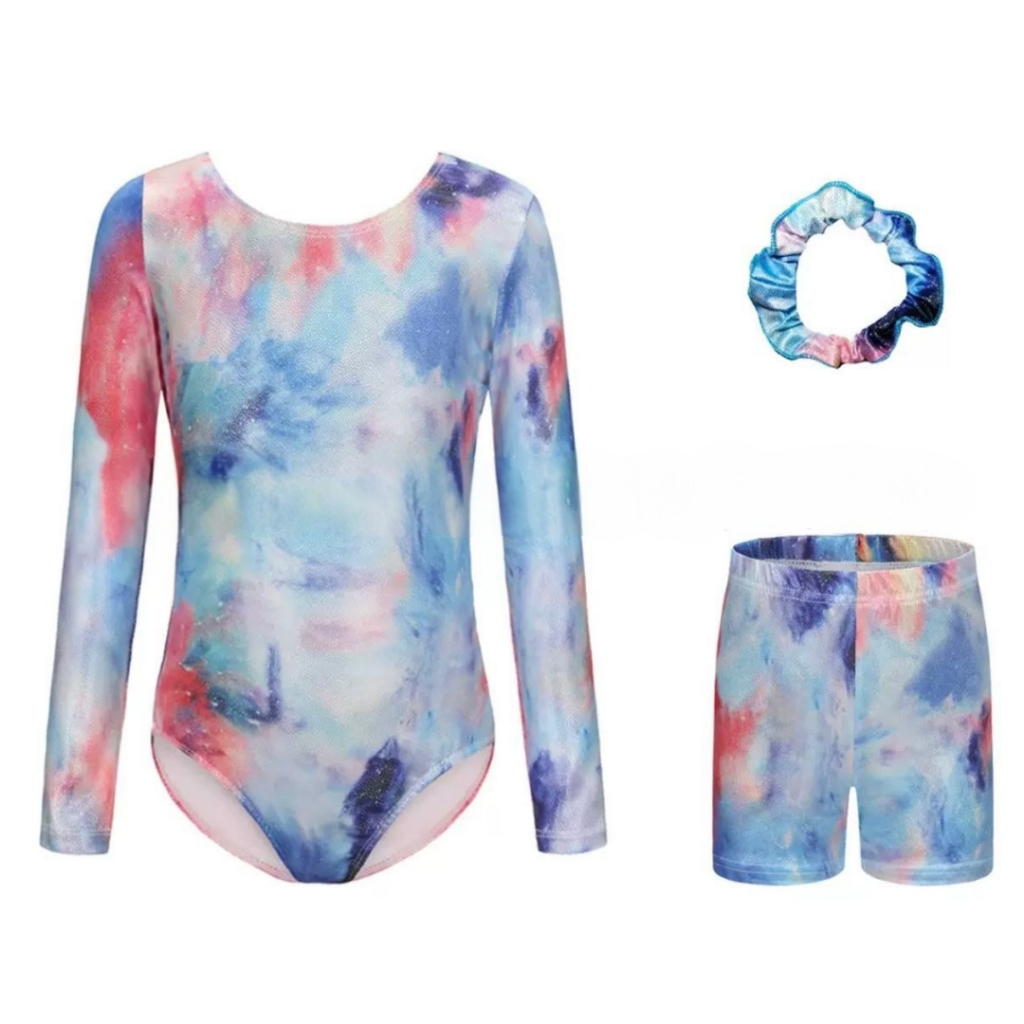 [READY STOCK] Tiny Queens Gymnastic Leotard Anak Import SL-15 Baju Senam Gymnastic Anak Perempuan Le